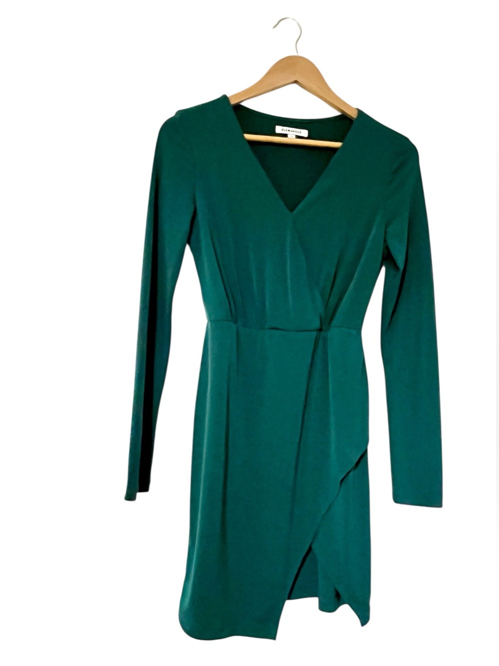 Glamorous Brand Long Sleeve Dress Green Women’s Small Short Party